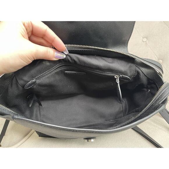 Rebecca Minkoff Gabby Crossbody Bag Satchel Black Top Handle Bag - Picture 6 of 8